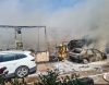 رخاسيم منطقة حيفا .حريق في ٣منازل وسيارت 