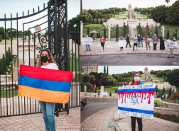 حيفا: تظاهرة أرمنية  احتجاجاً على تزويد اسرائيل لأذربيجان بالسلاح في الحرب ضد الشعب الارمني!