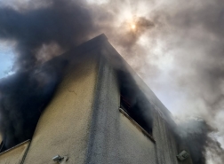 *حريق داخل مبنى سكني في حيفا*