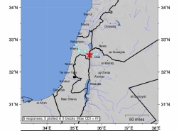 هزة ارضية تضرب شمالي حيفا بدرجة 3.7 على مقياس رختر