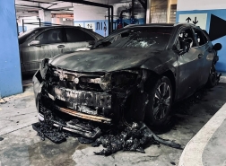 حيفا: إندلاع حريق في سيارتين