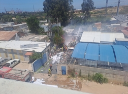 حيفا: اندلاع حريق في بيت متنقل - كرفان وعربات اخرى!