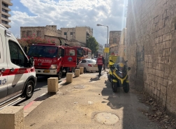 رجال الإطفاء يسيطرون على حريق في مبنى مهجور بحيفا