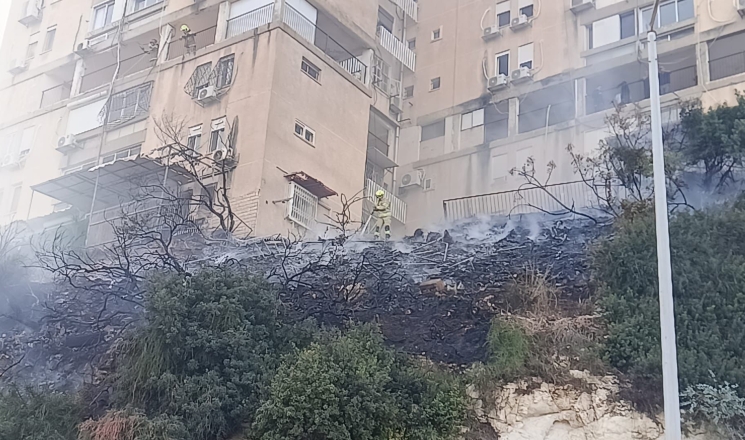 اندلاع حريق  في حي عين هيام (وادي الجمال)  في حيفا