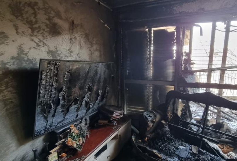 *اندلاع حريق داخل منزل في حيفا*